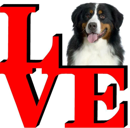 Bernese Mountain Dog Love Park Cute Dog Fridge Refrigerator Car Magnet