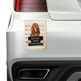 Bloodhound Mugshot Bad Dog Fridge refrigerator Car Magnet