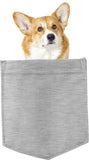 Corgi Dog in pocket Fridge Car Magnet Bumper Sticker App size 4"x7"