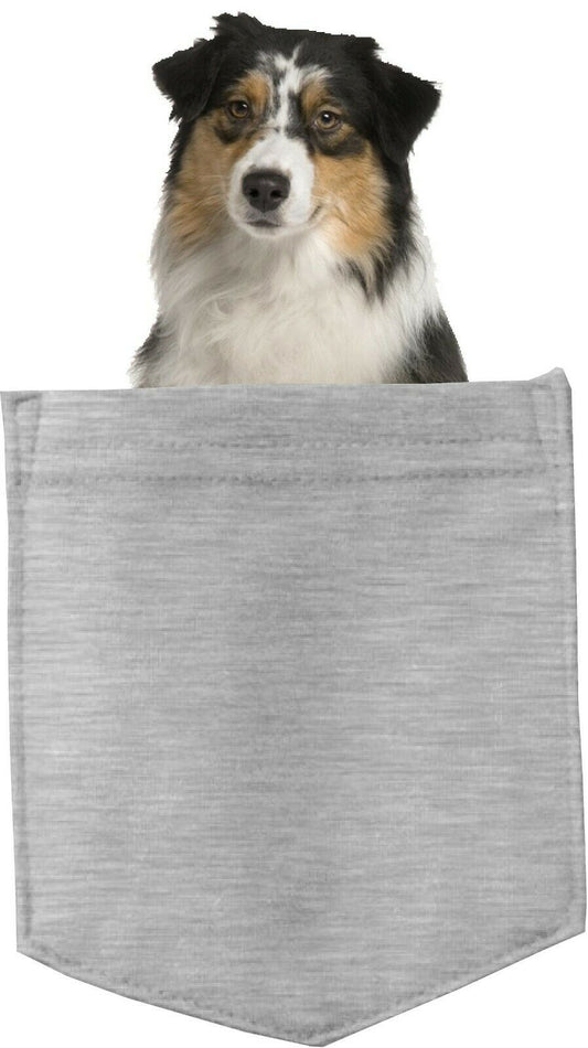 Australian Shepard in pocket Fridge Car Magnet Bumper Sticker App size 4"x7"