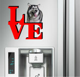Alaskan Malamute Love Park Cute Dog Fridge Refrigerator Car Magnet