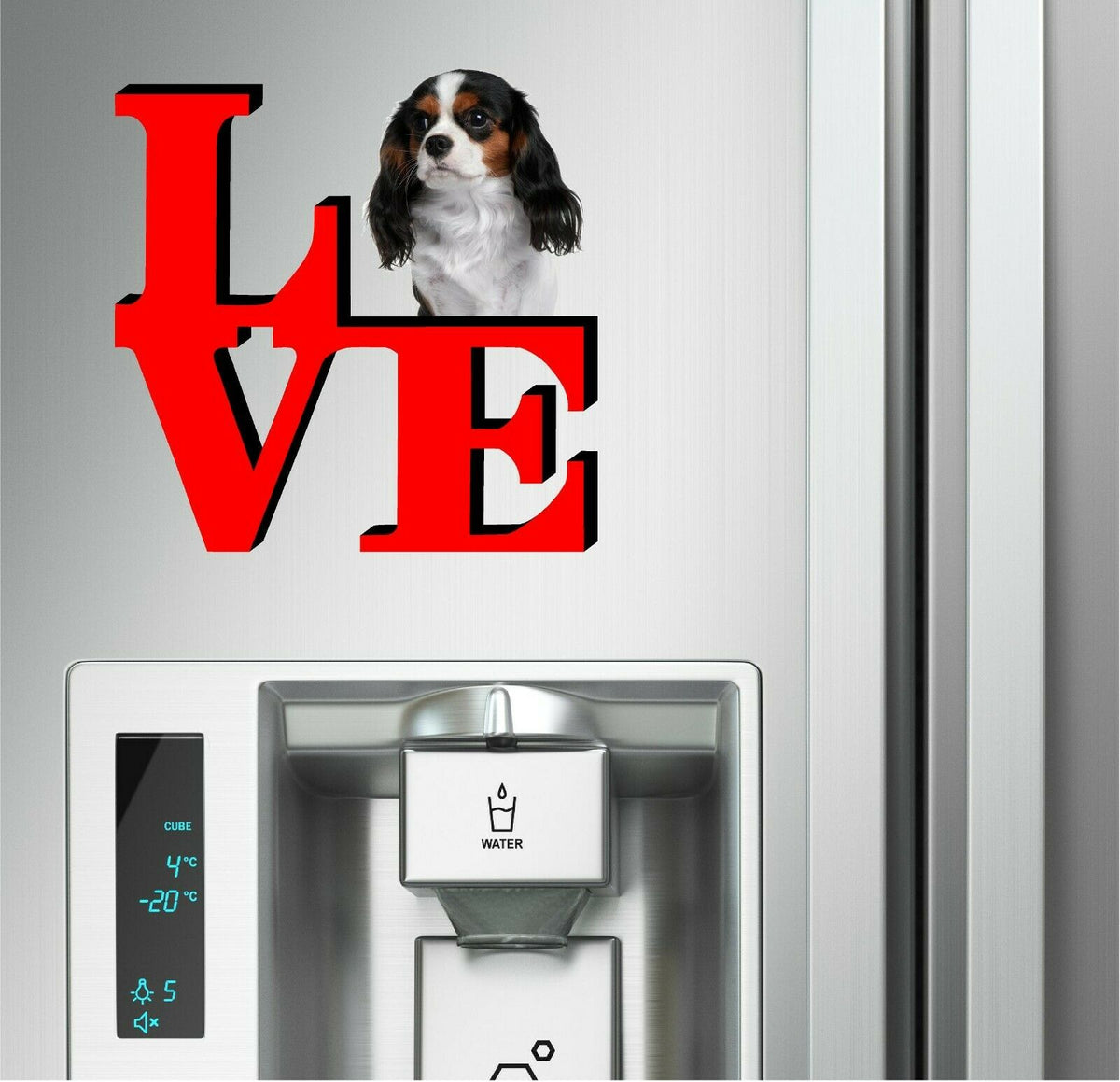 Cavalier King Charles Spaniel Dog Love Park Dog Fridge Refrigerator Car Magnet