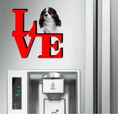 Cavalier King Charles Spaniel Dog Love Park Dog Fridge Refrigerator Car Magnet
