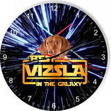 Best Viszla Dog Galaxy Wars Space Star Kitchen Livingroom Clock