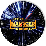Best Manager Star Galaxy Wars Space Kitchen Living room Wall Clock