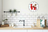 Basenji Love Park Cute Puppy Dog kitchen living room Wall Clock