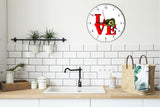 I Love Avocados Love Park Funny Kitchen Living room Wall Clock