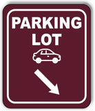 PARKING LOT DIRECTIONAL ARROW TRAIL 8 Variations Metal Aluminum composite sign