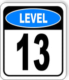 LEVEL 13 PARKING GARAGE Metal Aluminum composite sign