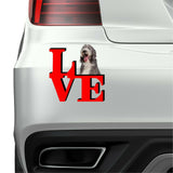 Bearded Collie Love Park Cute Dog Fridge Refrigerator Car Magnet