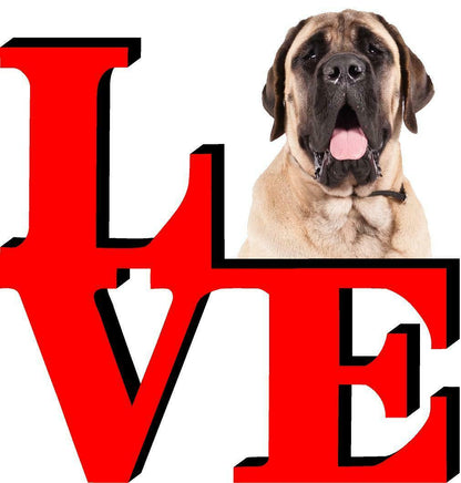 Mastiff Love Park Cute Dog Fridge Refrigerator Car Magnet