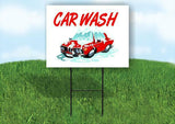 CARWASH Plastic Yard Sign ROAD SIGN with Stand