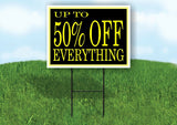 UP TO 50% OFF EVERYTHING BLACK YELLOW Yard Sign Road with Stand LAWN SIGN