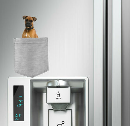Boxer Dog in pocket Fridge Car Magnet Bumper Sticker App size 4"x7"