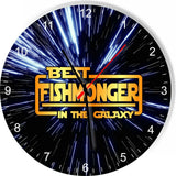 Best Fishmonger in the Star Galaxy Wars Space Kitchen Living room Wall Clock