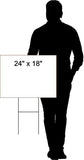 CHARLES CONGRATULATIONS GRADUATION 18 in x 24 in Yard Sign Road Sign with Stand