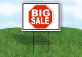 BIG SALE STOP SIGN Yard Sign Road with Stand LAWN SIGN