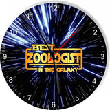 Best Zoologist in the Star Galaxy Space Kitchen Living room Wall Clock