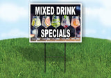 MIXED DRINK SPECIALS Yard Sign Road with Stand LAWN SIGN