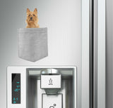 Australian Terrier Dog in pocket Fridge Car Magnet Bumper Sticker App size 4"x7"