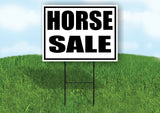 HORSE SALE BLACK BORDER Yard Sign Road with Stand LAWN SIGN