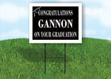 GANNON CONGRATULATIONS GRADUATION 18 in x 24 in Yard Sign Road Sign with Stand