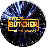 Best Butcher in the Star Galaxy Wars Space Kitchen Living room Wall Clock