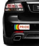 Set of 4 prank magnetic bumper stickers magnets GAY PRIDE LGBT LOVE WINS