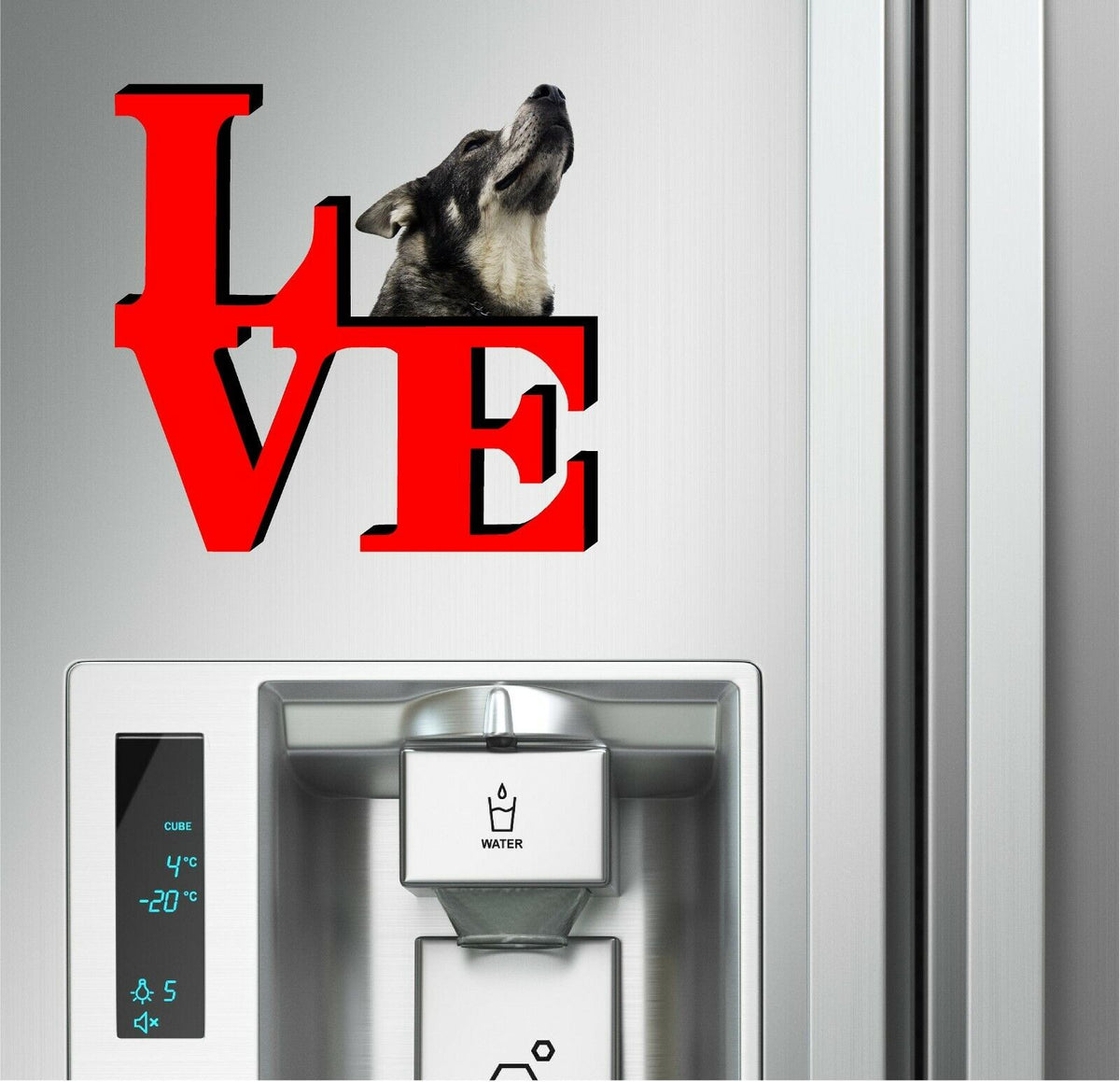 Norwegian Elk Hound Love Park Cute Dog Fridge Refrigerator Car Magnet