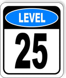 LEVEL 25 PARKING GARAGE Metal Aluminum composite sign