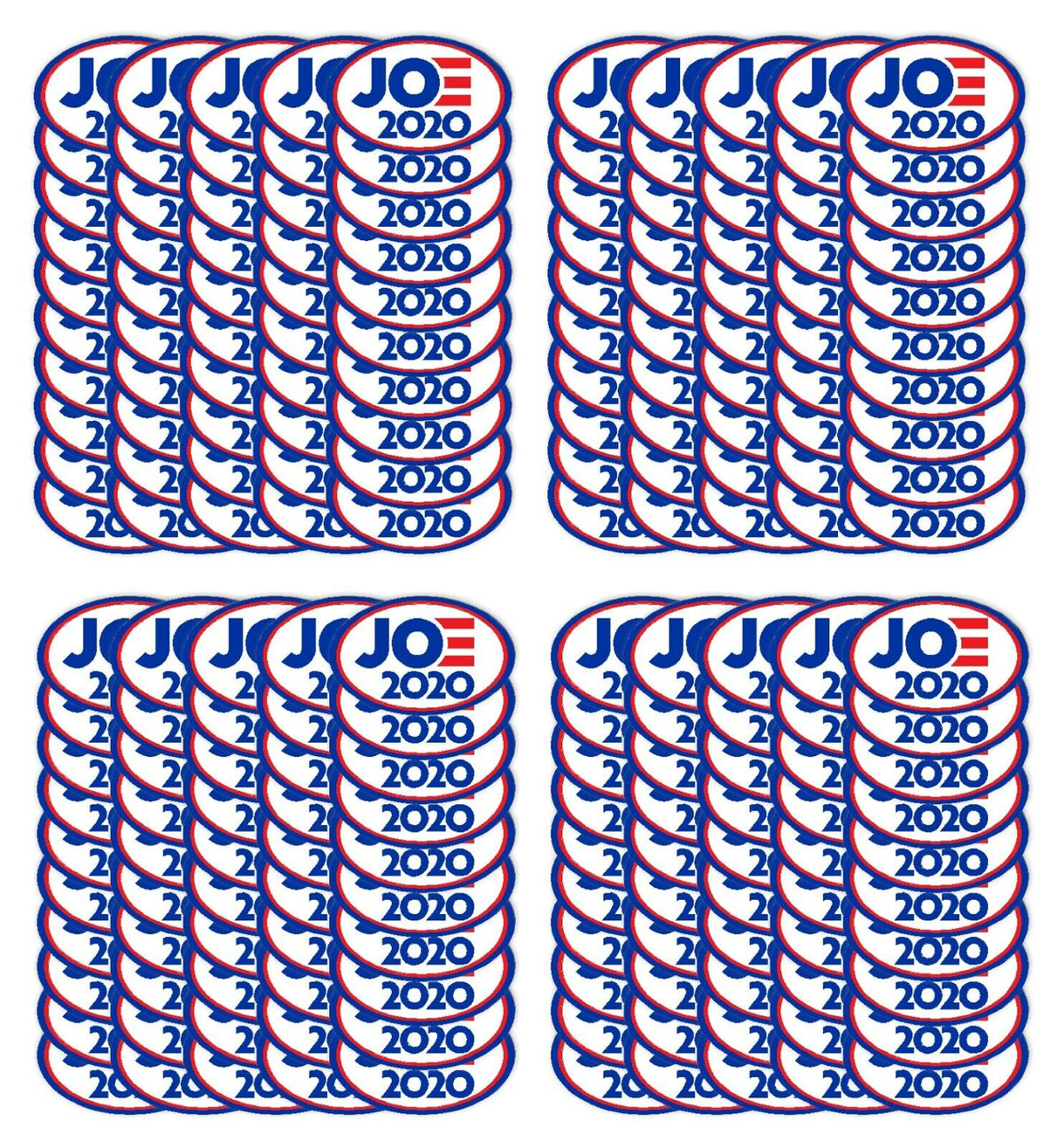 200 Car magnets Joe Biden for President 2020 Magnetic Bumper Sticker 5.5"x3.5"