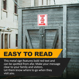Please use other gate Right Arrow Aluminum Composite Sign