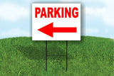 PARKING LEFT ARROW RED PARKING LOT Yard Sign ROAD SIGN with stand
