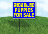 Spinone Italiano PUPPIES FOR SALE YELLOW Yard Sign Road with Stand LAWN SIGN