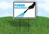 POWER WASHING WITH BORDER Yard Sign with Stand LAWN SIGN