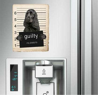English Cocker Spaniel Mugshot Bad Dog Fridge refrigerator Car Magnet