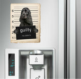 English Cocker Spaniel Mugshot Bad Dog Fridge refrigerator Car Magnet