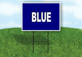 WORD BLUE SIGN Yard Sign with Stand LAWN SIGN