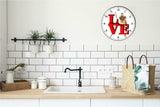 Brussels Griffon Park Cute Puppy Dog kitchen living room Wall Clock