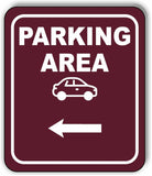 PARKING AREA DIRECTIONAL ARROW TRAIL 8 Variations Metal Aluminum composite sign