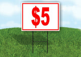 5 DOLLAR SALE Yard Sign Road with Stand LAWN SIGN