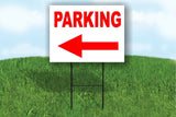PARKING LEFT ARROW RED PARKING LOT Yard Sign ROAD SIGN with stand