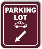 PARKING LOT DIRECTIONAL ARROW TRAIL 8 Variations Metal Aluminum composite sign