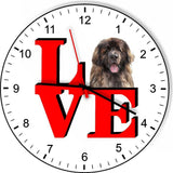 Leonberger Cute Puppy Dog kitchen living room Wall Clock