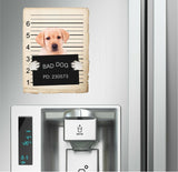 Yellow Labrador Mugshot Bad Dog Fridge refrigerator Car Magnet