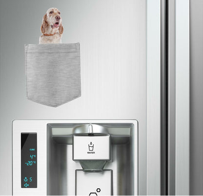 English Setter Dog in pocket Fridge Car Magnet Bumper Sticker App size 4"x7"