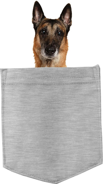 Belgian Malinois Dog in pocket Fridge Car Magnet Bumper Sticker App size 4"x7"