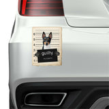 Toy Fox Terrier Mugshot Bad Dog Fridge refrigerator Car Magnet
