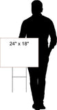 BURGER FOOD TRUCKS RIGHT ARROW Yard Sign Road with Stand LAWN SIGN Single sided