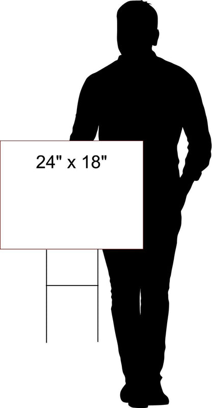 $40 IBC crate full black firewood Yard Sign with Stand LAWN SIGN